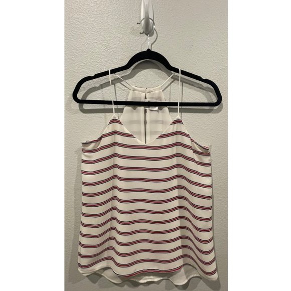 EXPRESS Striped Red Blue Barcelona Tank Top - Picture 1 of 3